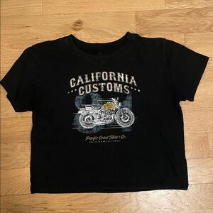 Hollister Black California Customs Tee